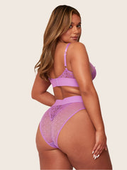 Abigail Bralette & Brief Set : Amethyst Orchid