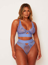 Julisa Bralette & Brief Set : Carolina Blue