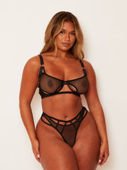 Aphrodite Bra & Brief Set : Midnight Black