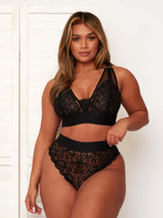 Tutti Threesome Lace : Midnight Black
