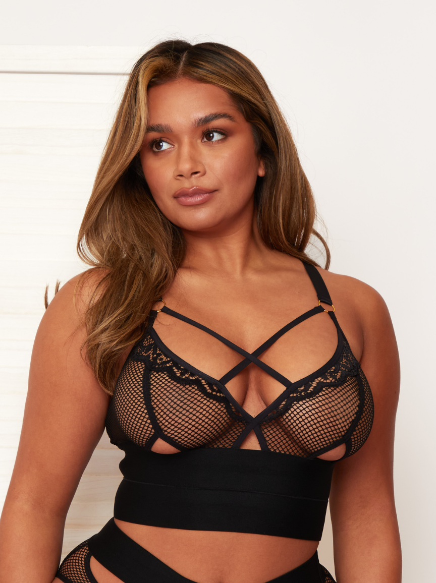 Athena Bralette : Midnight Black